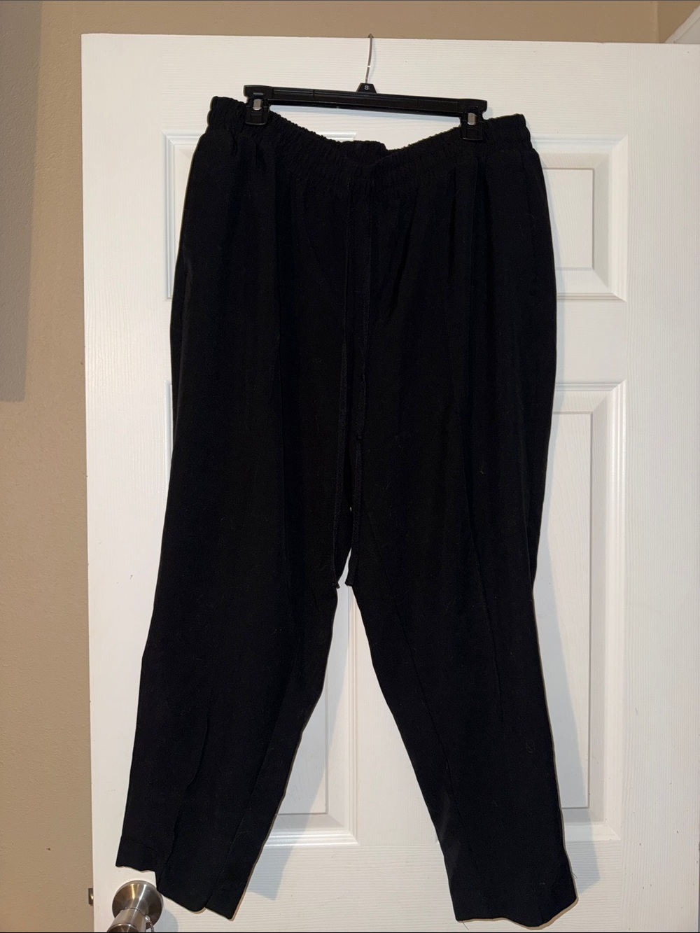 Lane Bryant Black Men's Elastic Waist Jogger Pants